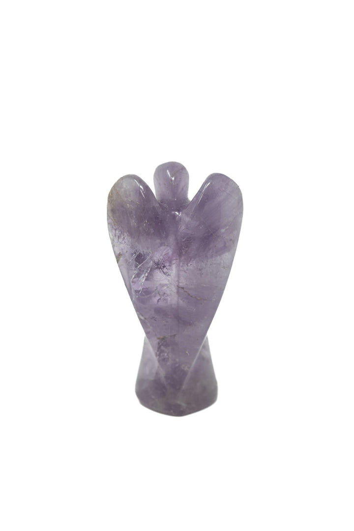 Amethyst Angel Hand Carved 3.5" | The Harmony Store Crystal Figurine
