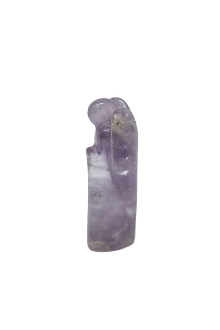 Amethyst Angel Hand Carved 3.5" | The Harmony Store Crystal Figurine