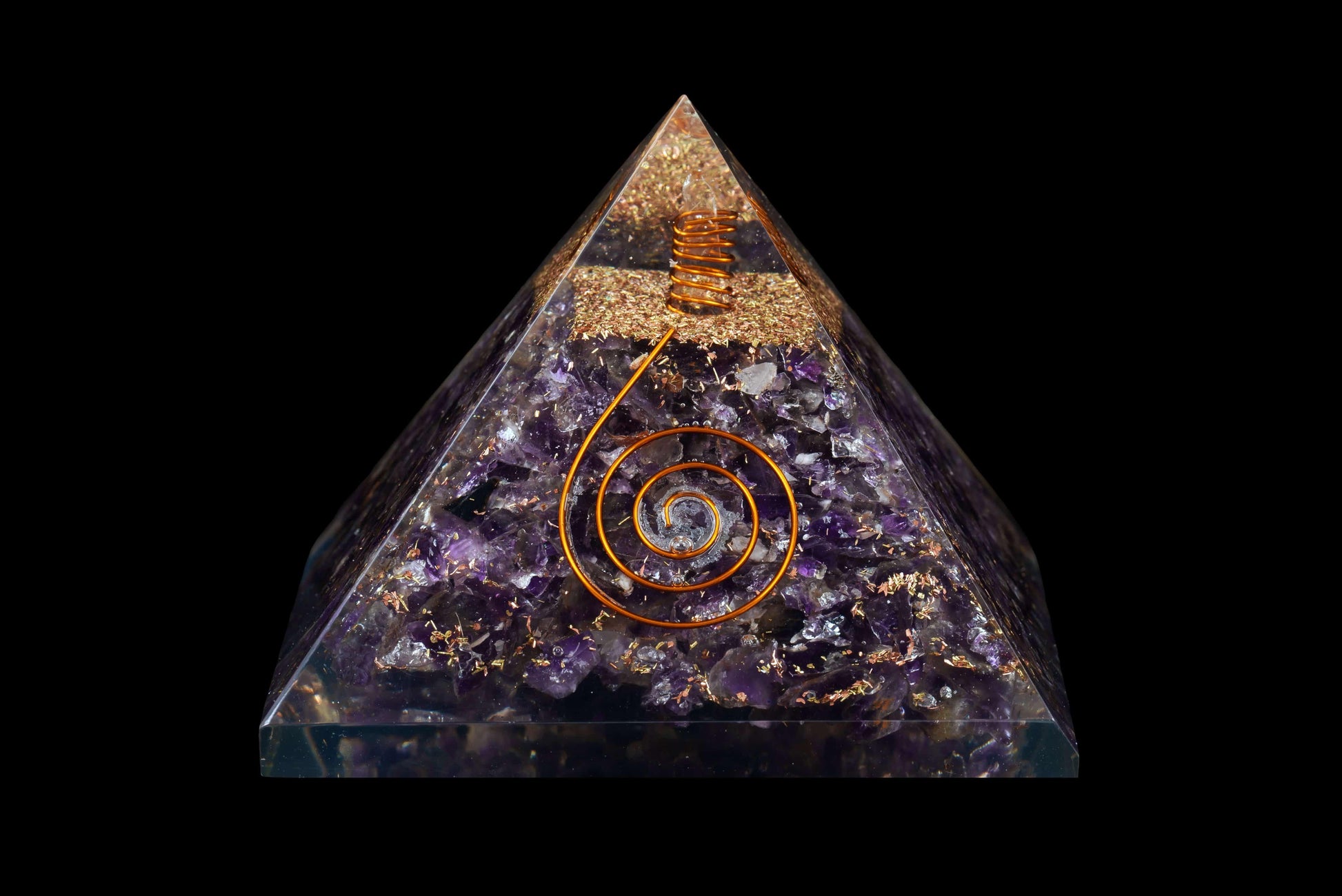 Orgonite and Amethyst Pyramid