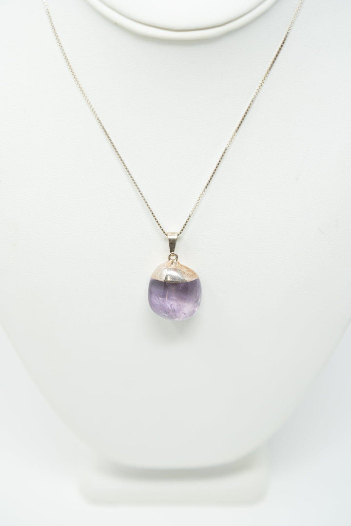 Amethyst Plated Tumble Pendant Pendant