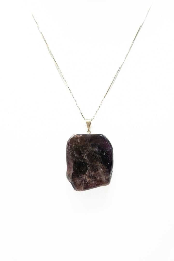 Amethyst Sliced Pendant | Raw Edge Crystal | Harmony Store Pendant