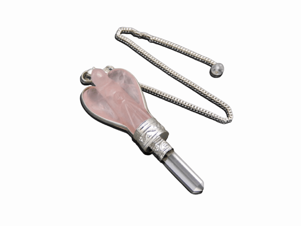 Angel Rose Quartz Pendulum | The Harmony Store Crystal Pendulum