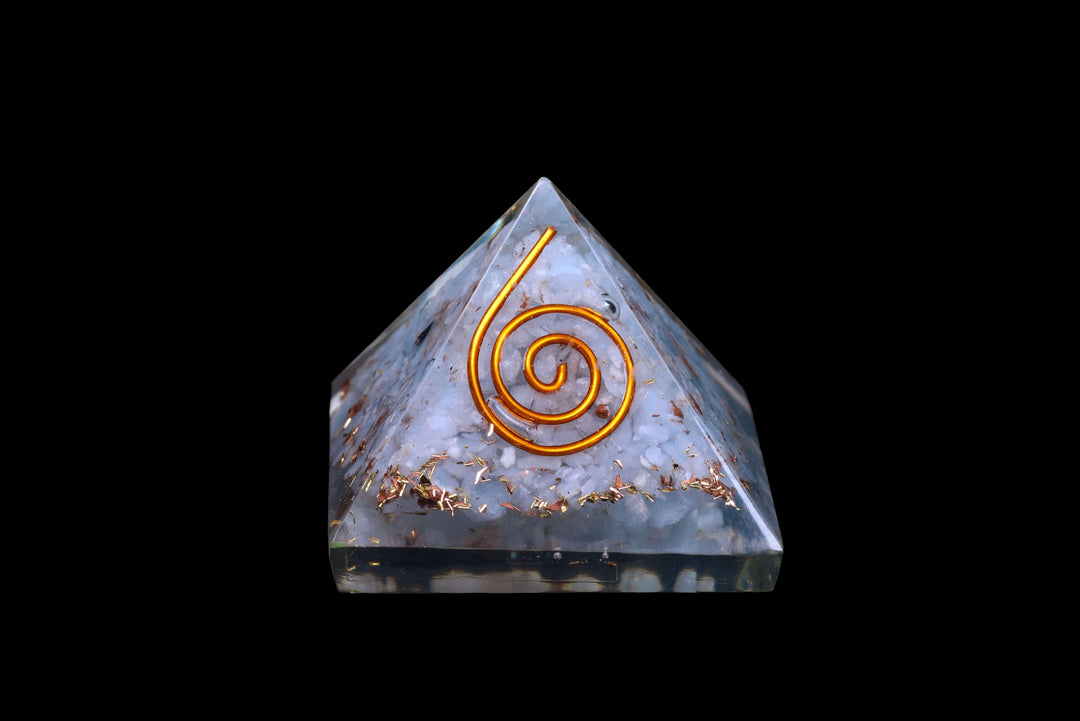 Angelite Orgonite Pyramid | The Harmony Store Pyramid