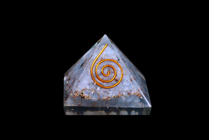 Angelite Orgonite Pyramid | The Harmony Store Pyramid
