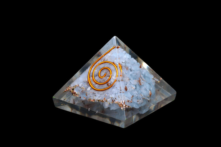 Angelite Orgonite Pyramid | The Harmony Store Pyramid