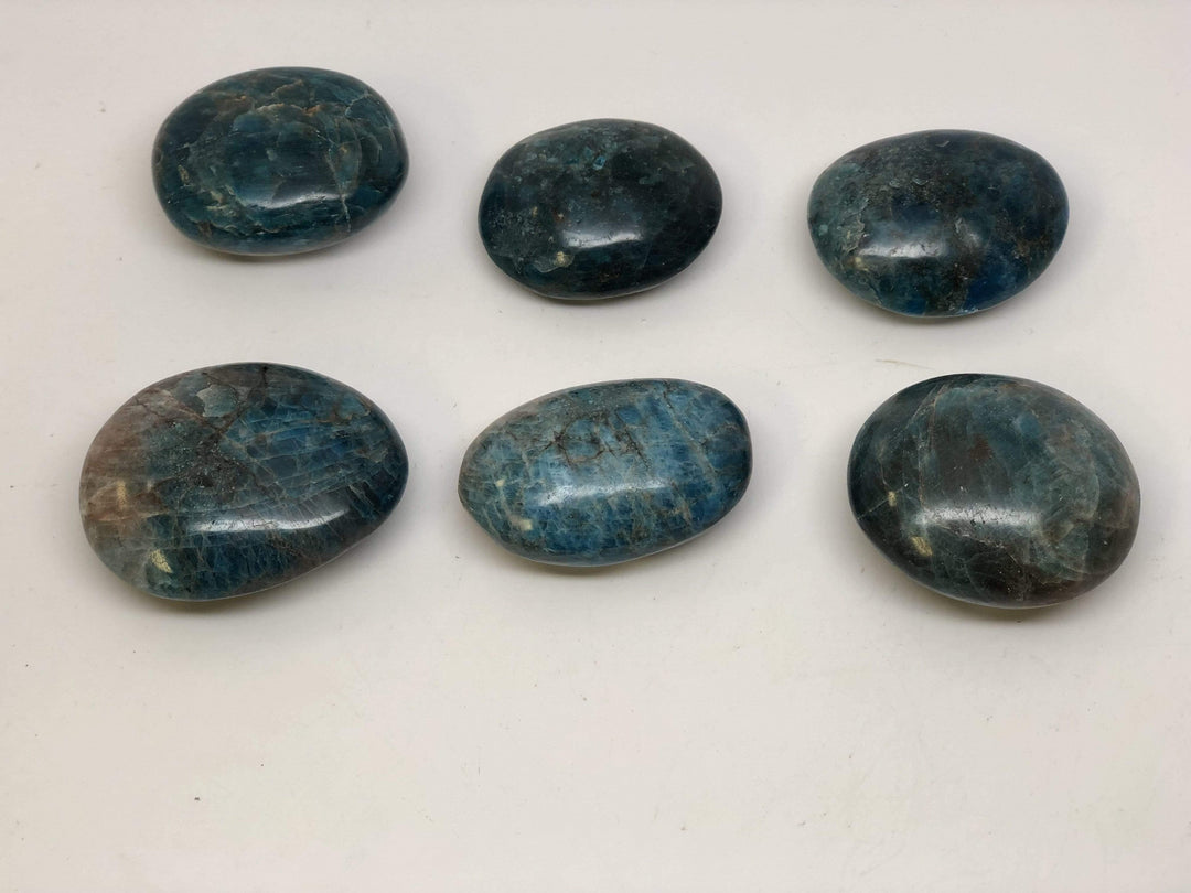 Blue Apatite Palm Oval