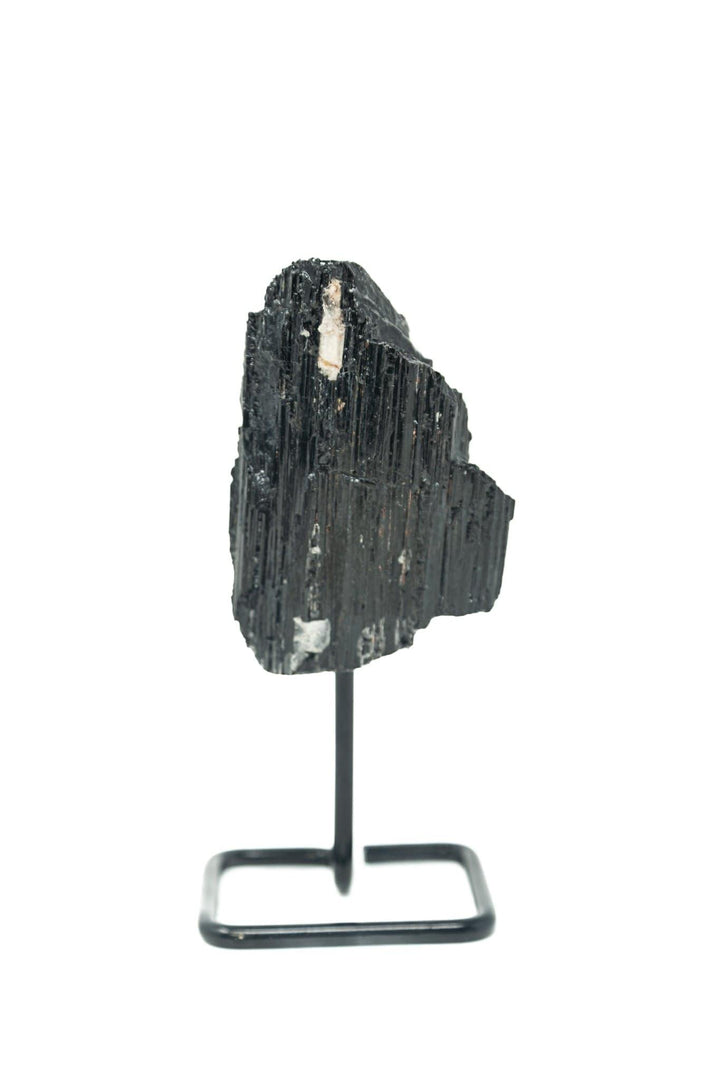 Black Tourmaline On Pin Large | The Harmony Store Crystal Tower