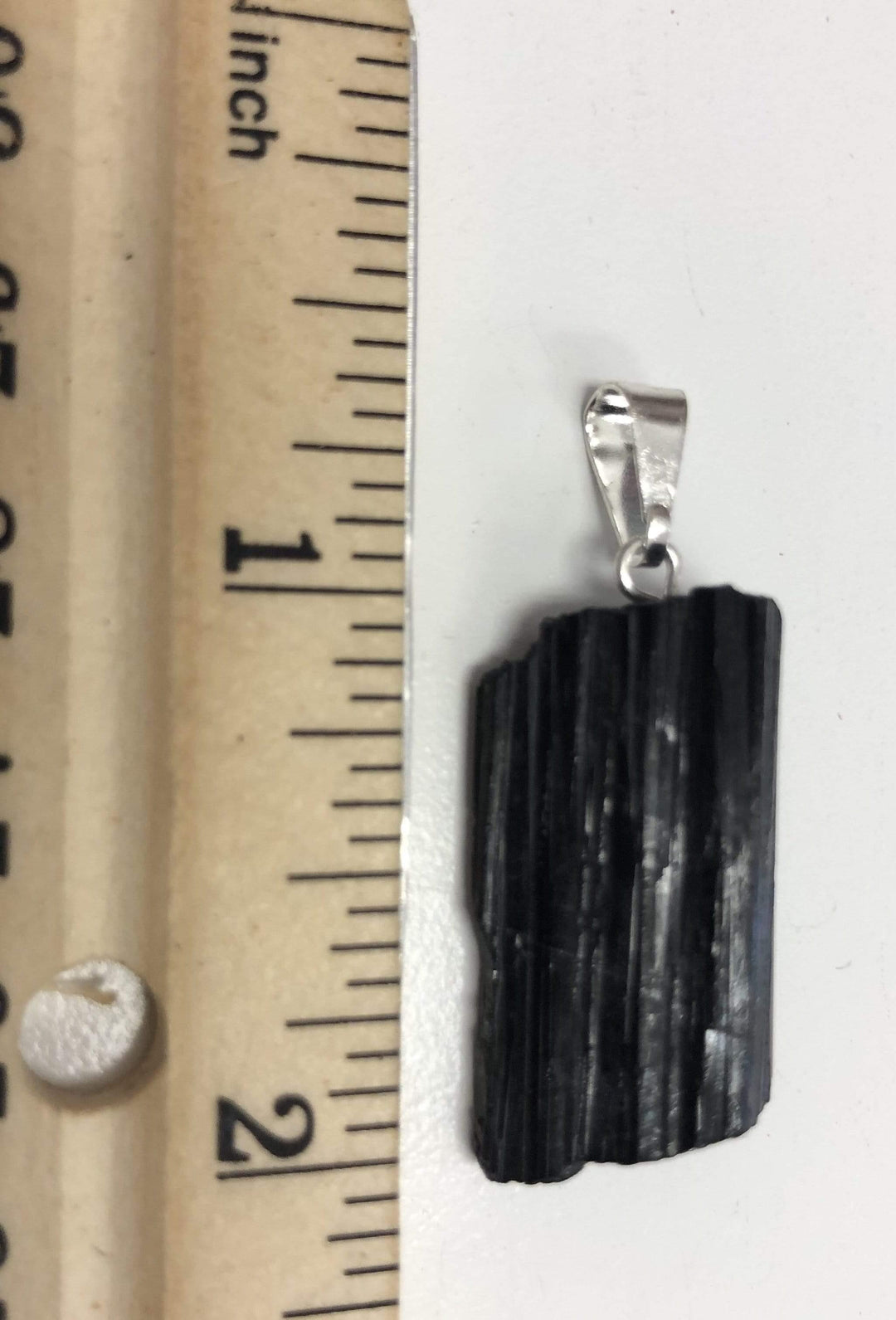 Black Tourmaline Pendant, Silver-Plated | Harmony Store Pendant