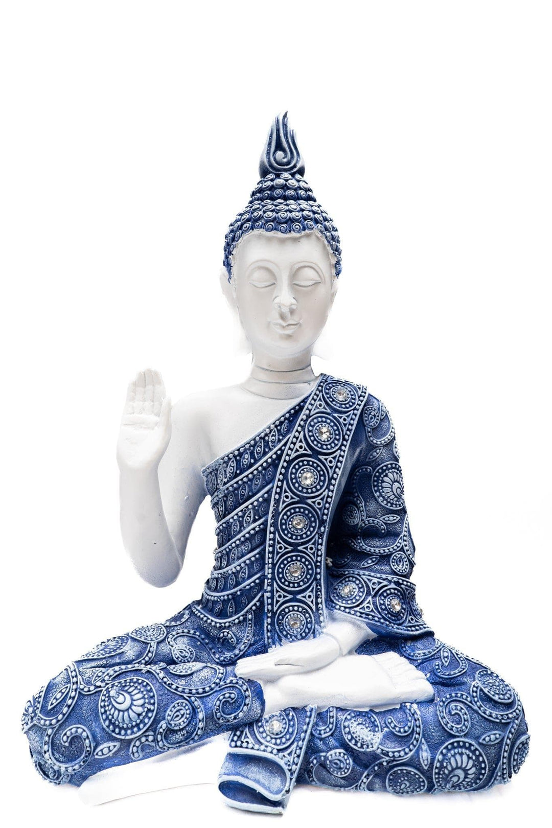 Blue Blessing Buddha Statue | The Harmony Store Statue