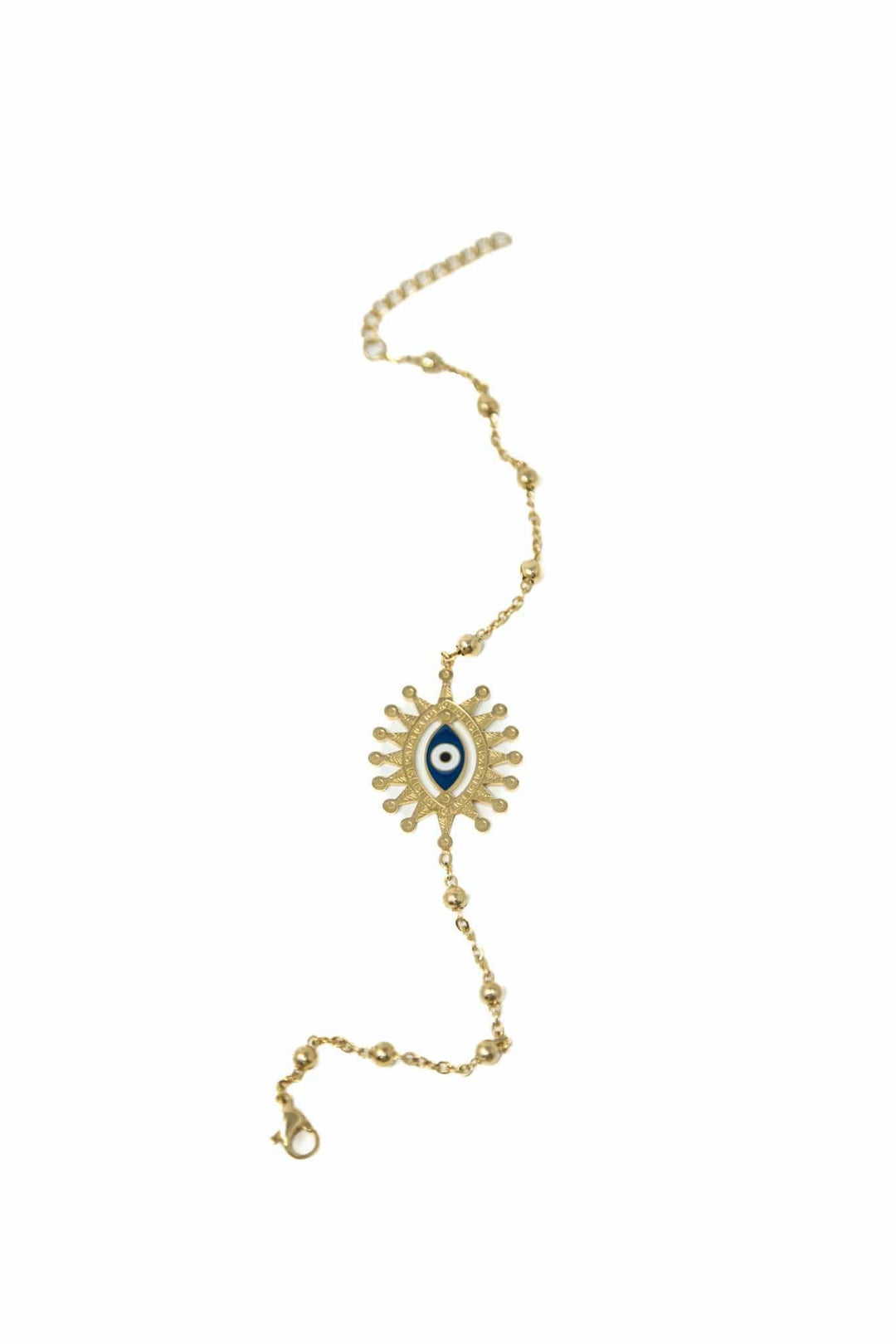 Blue Evil Eye Stainless Steel Bracelet | The Harmony Store Bracelet