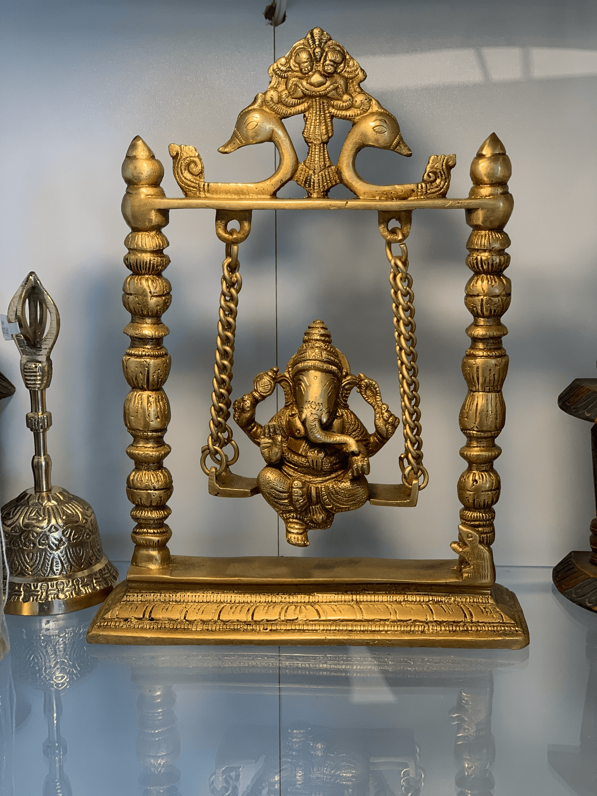 Ganesha on a Swing Metaphysical Home Decor