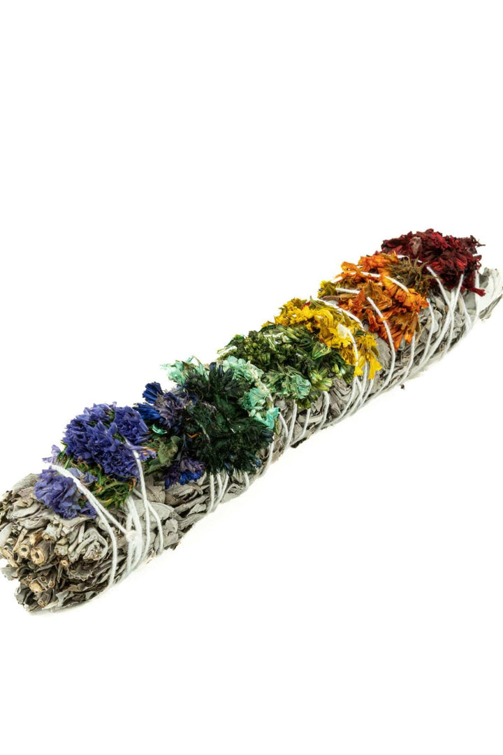 Chakra White Sage Smudge Stick | The Harmony Store Smudge Bundle