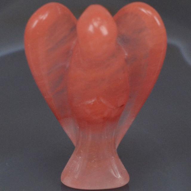 Cherry Quartz Angel | The Harmony Store Crystal Figurine