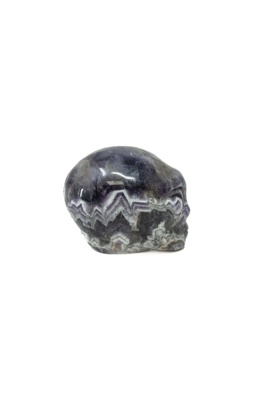 Chevron Amethyst Alien Head | The Harmony Store Carving