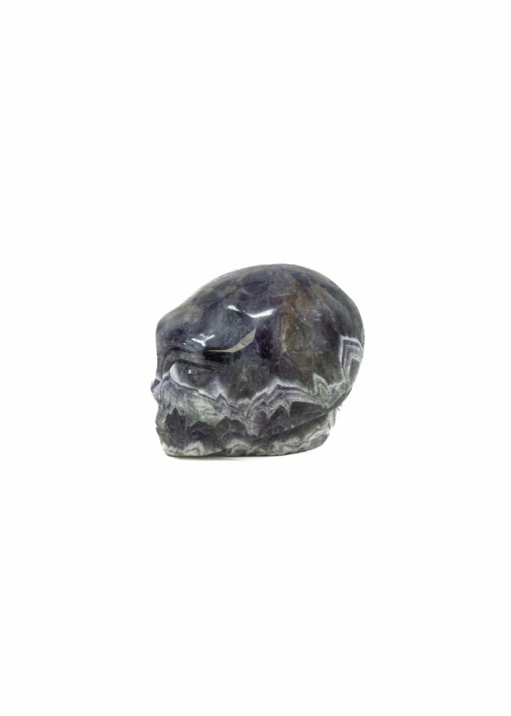 Chevron Amethyst Alien Head | The Harmony Store Carving