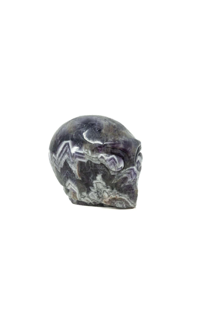 Chevron Amethyst Alien Head | The Harmony Store Carving