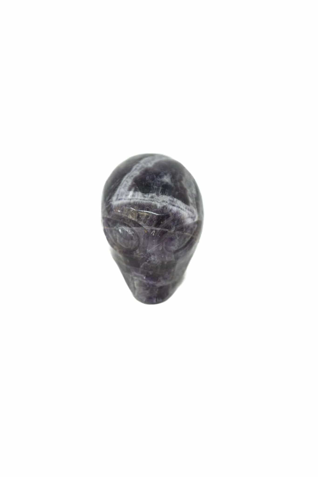 Chevron Amethyst Alien Head | The Harmony Store Carving