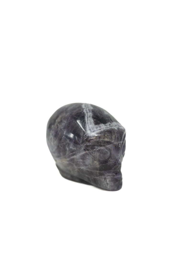 Chevron Amethyst Alien Head | The Harmony Store Carving