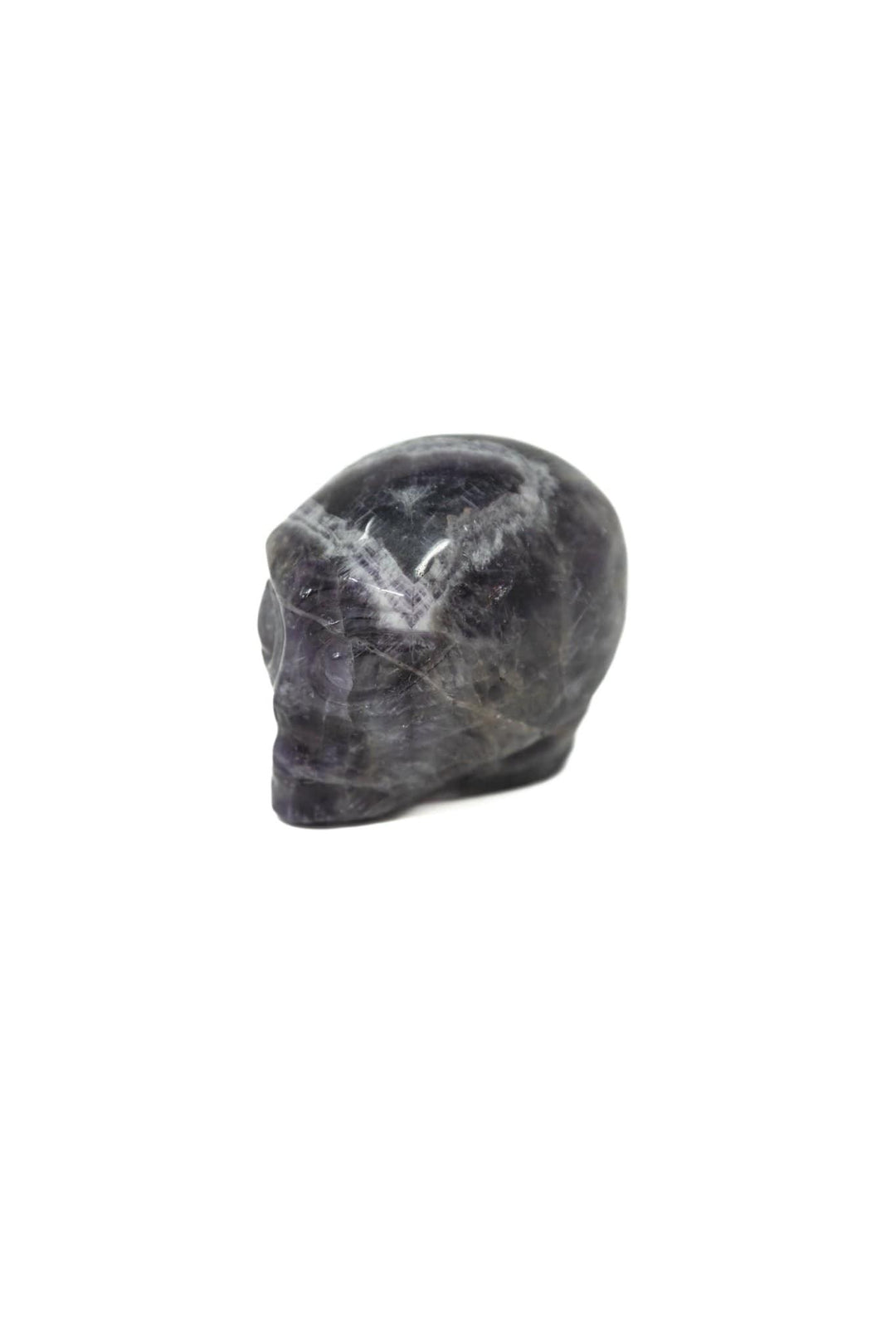 Chevron Amethyst Alien Head | The Harmony Store Carving