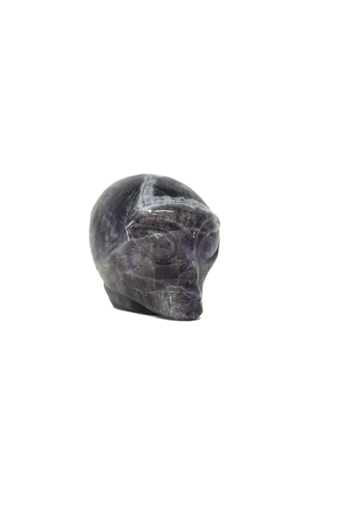 Chevron Amethyst Alien Head | The Harmony Store Carving