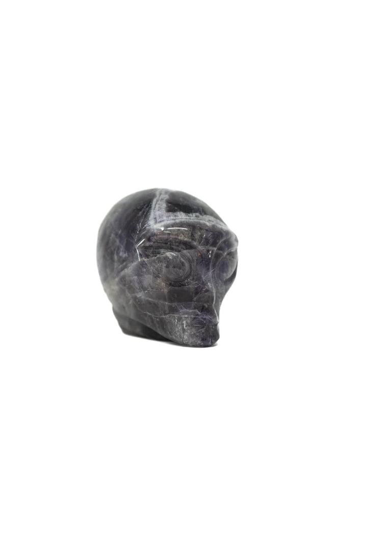 Chevron Amethyst Alien Head | The Harmony Store Carving