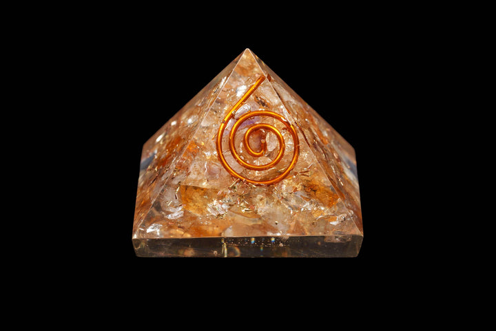Citrine Orgonite Pyramid | The Harmony Store Pyramid