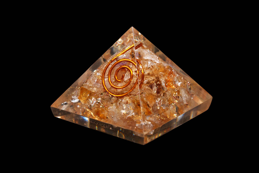 Citrine Orgonite Pyramid | The Harmony Store Pyramid