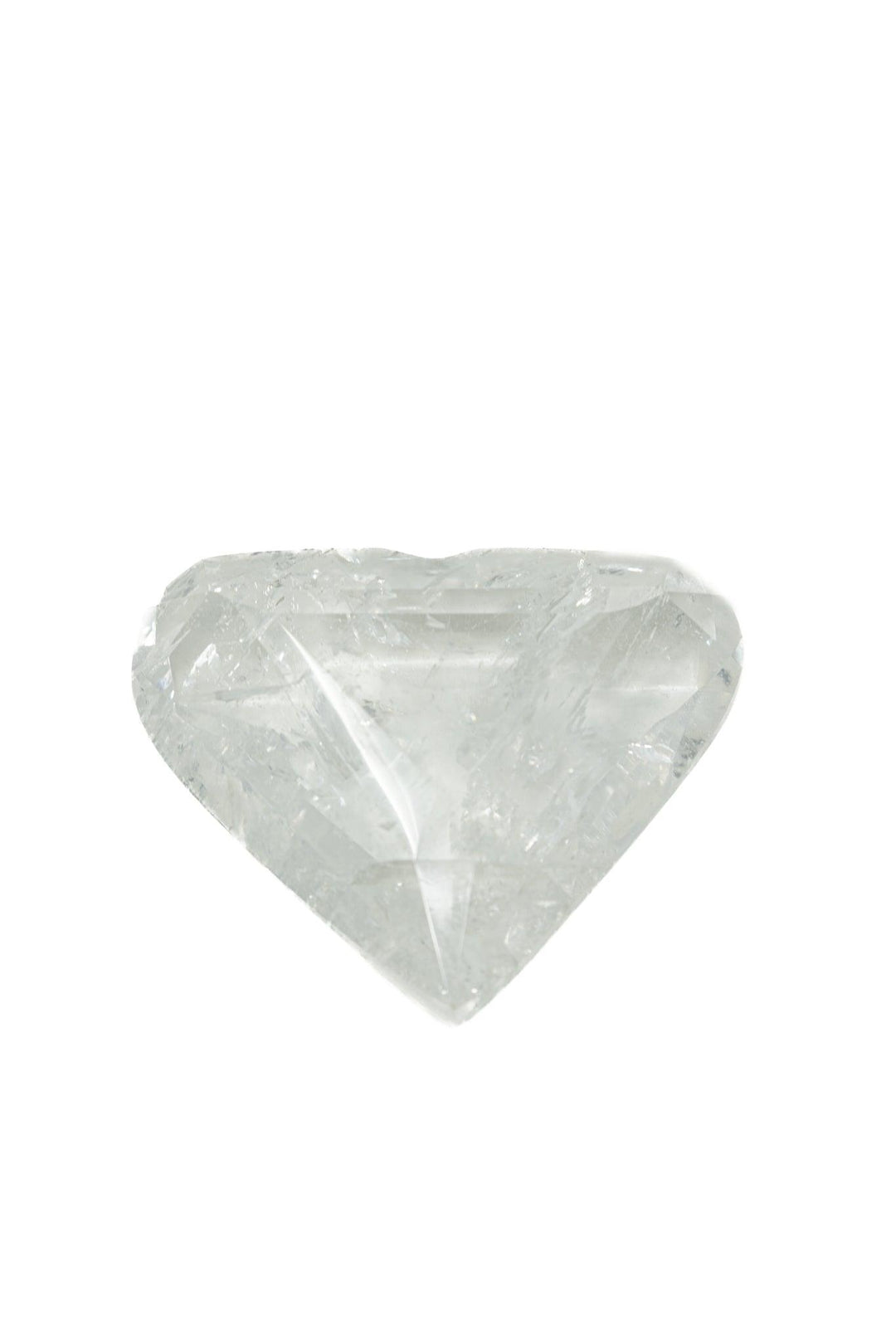 Clear Quartz Faceted Heart | The Harmony Store Heart