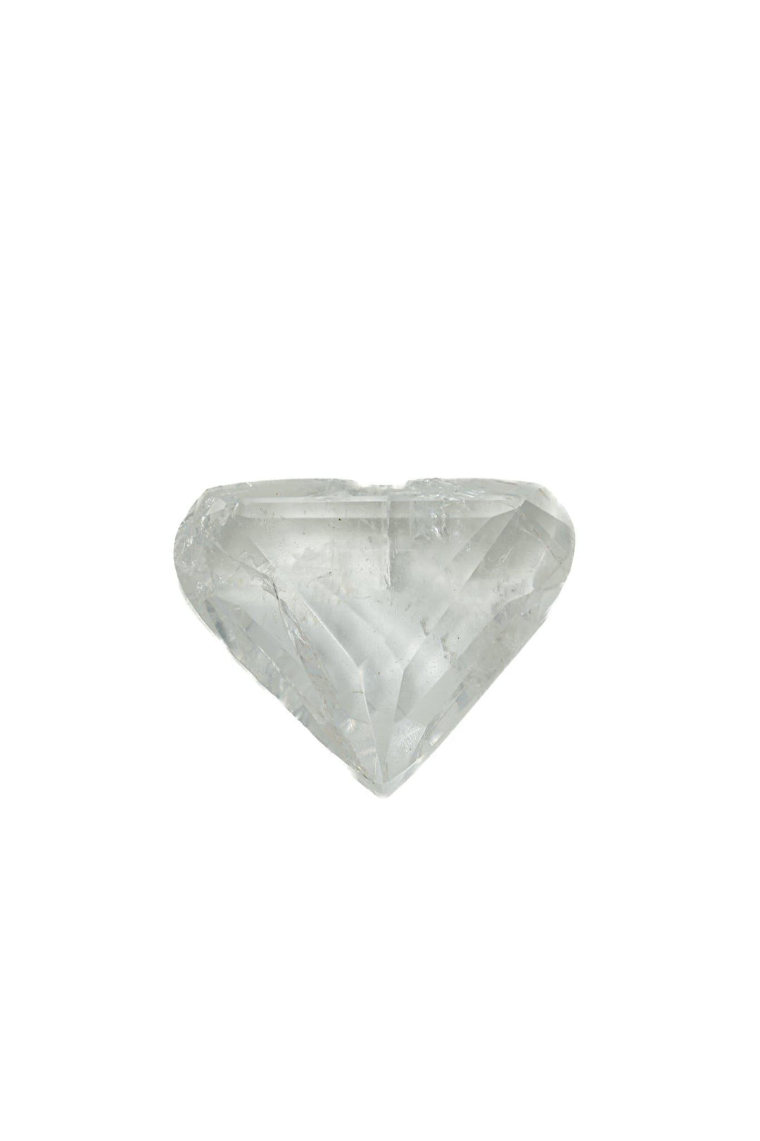Clear Quartz Faceted Heart | The Harmony Store Heart