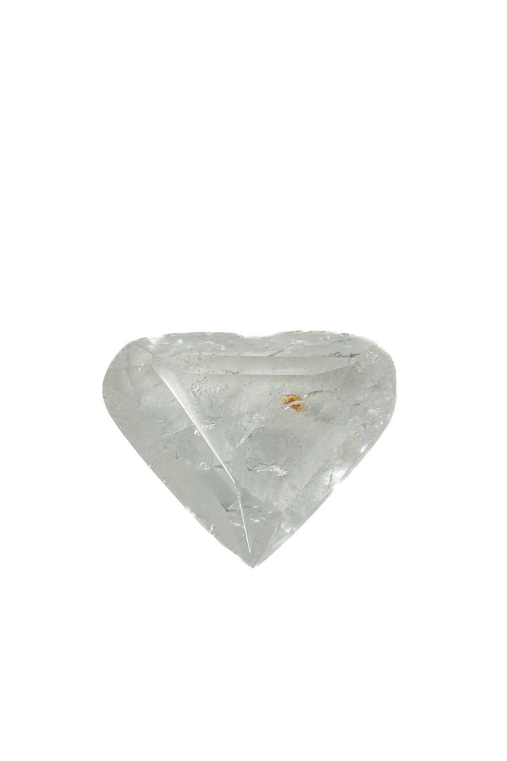 Clear Quartz Faceted Heart | The Harmony Store Heart