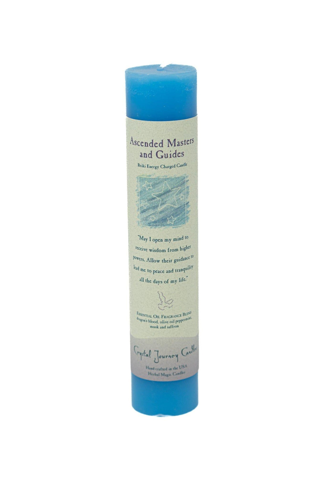 Crystal Journey Candles Ascended Masters and Guides Candles 1.5" x 7 Small pillar