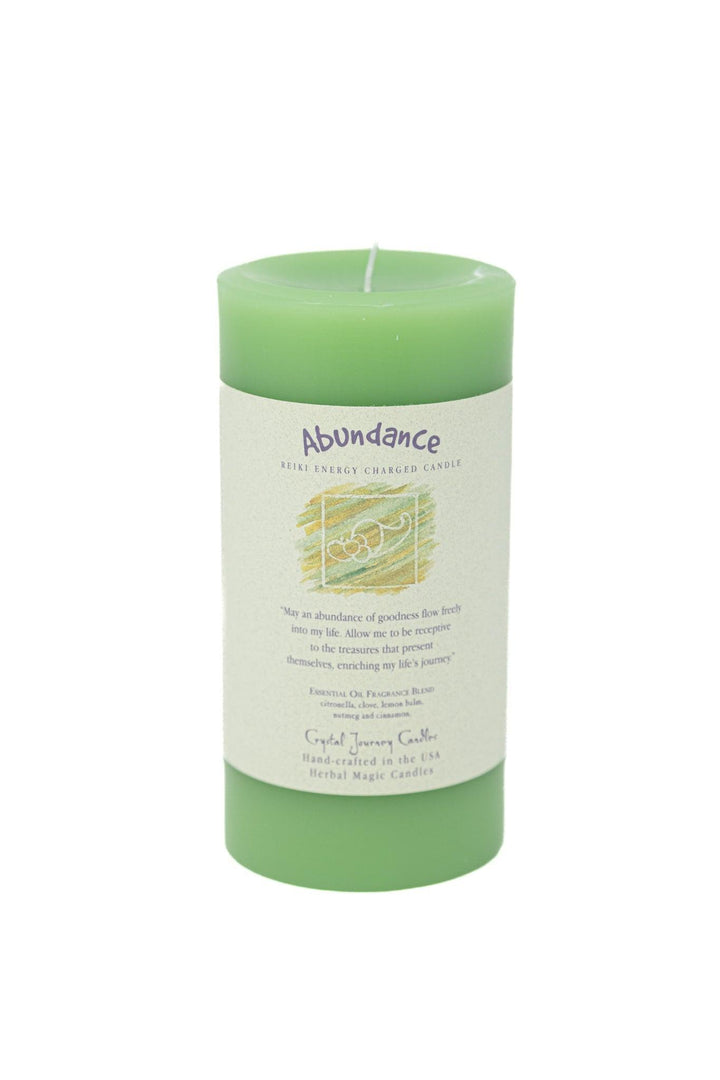 Crystal Journey Candles Abundance / 3" x 6" Candles