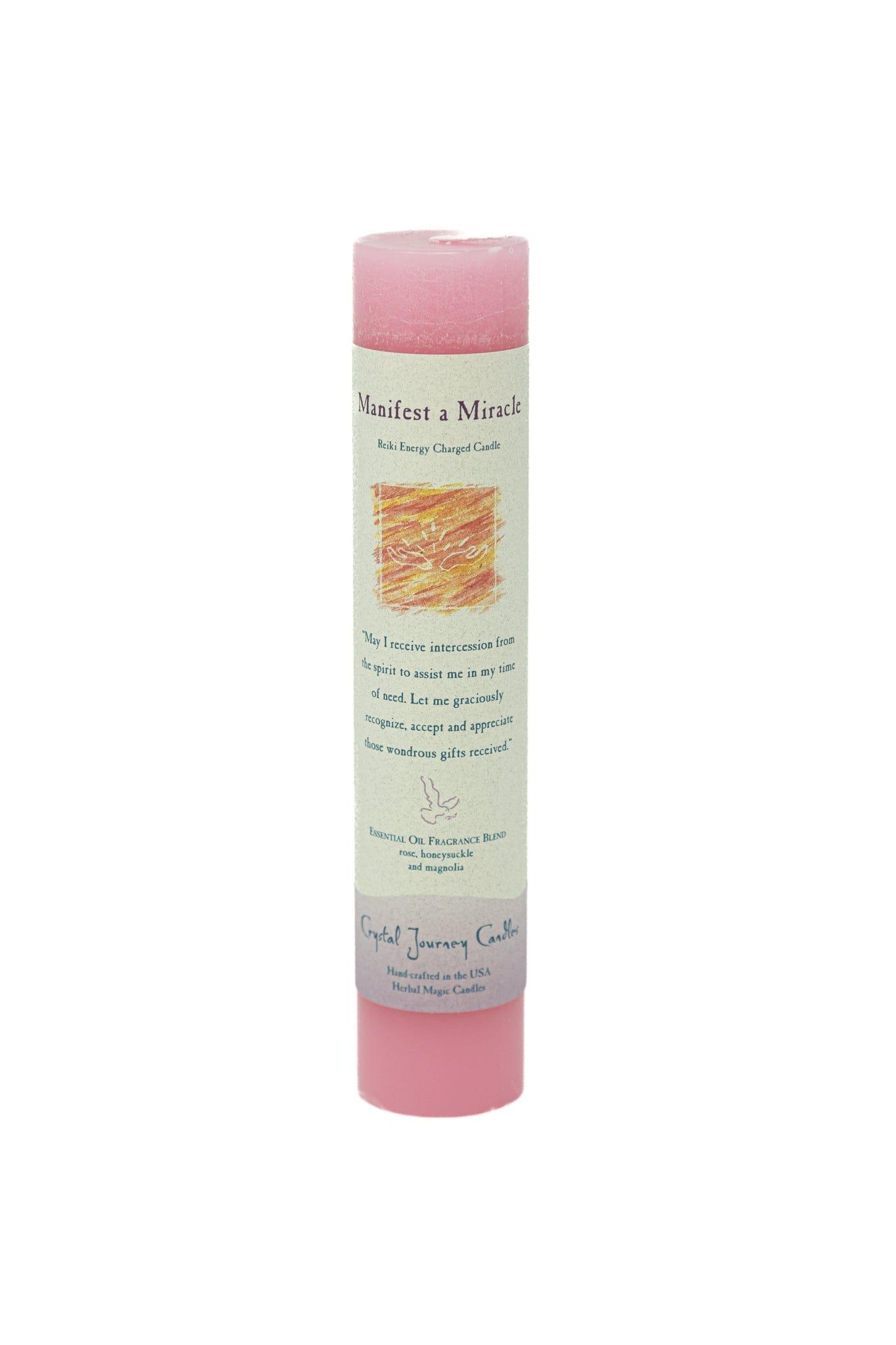 Crystal Journey Candles Manifest a Miracle Candles