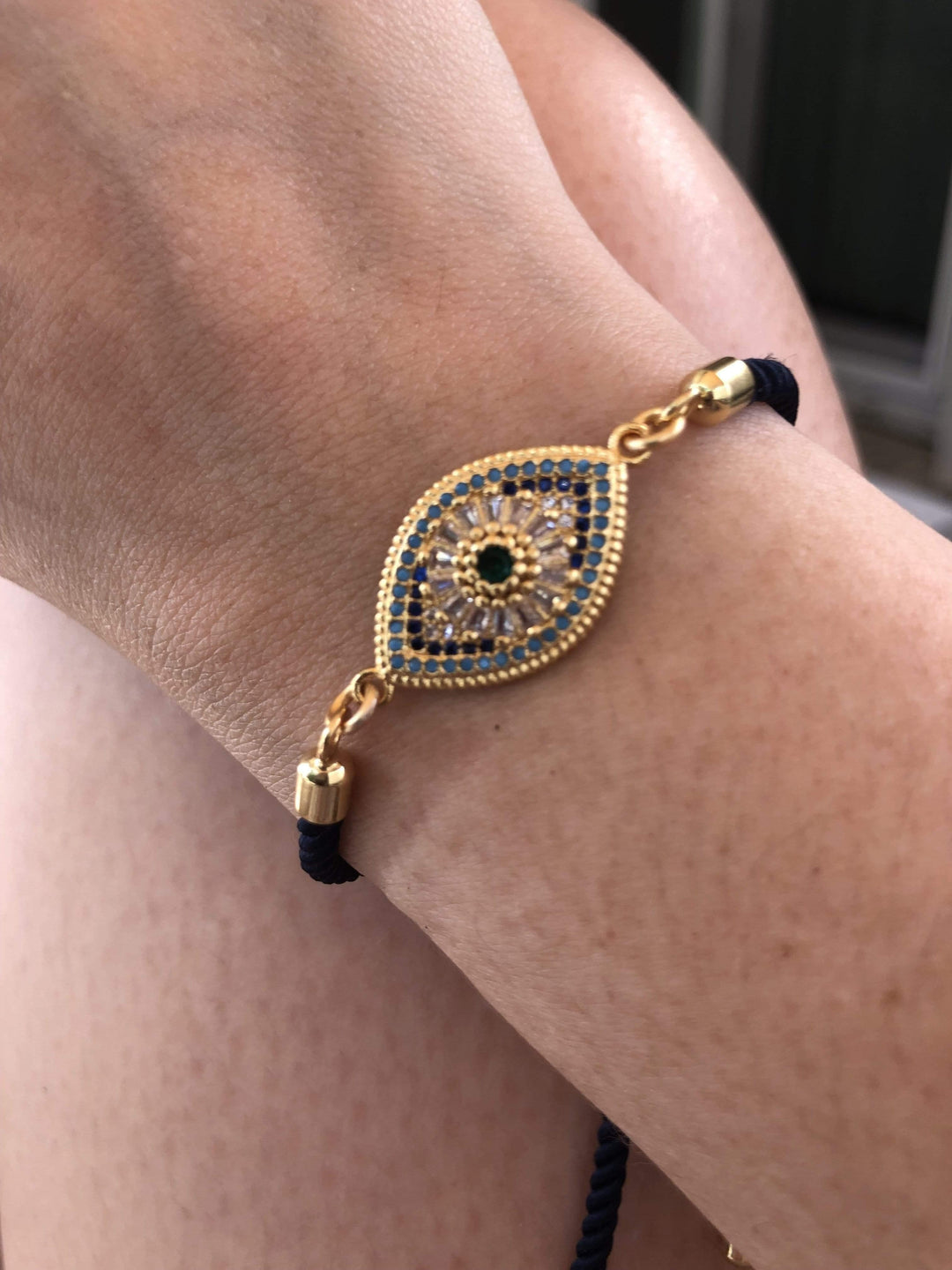 Evil Eye Adjustable Bracelet | The Harmony Store Bracelet