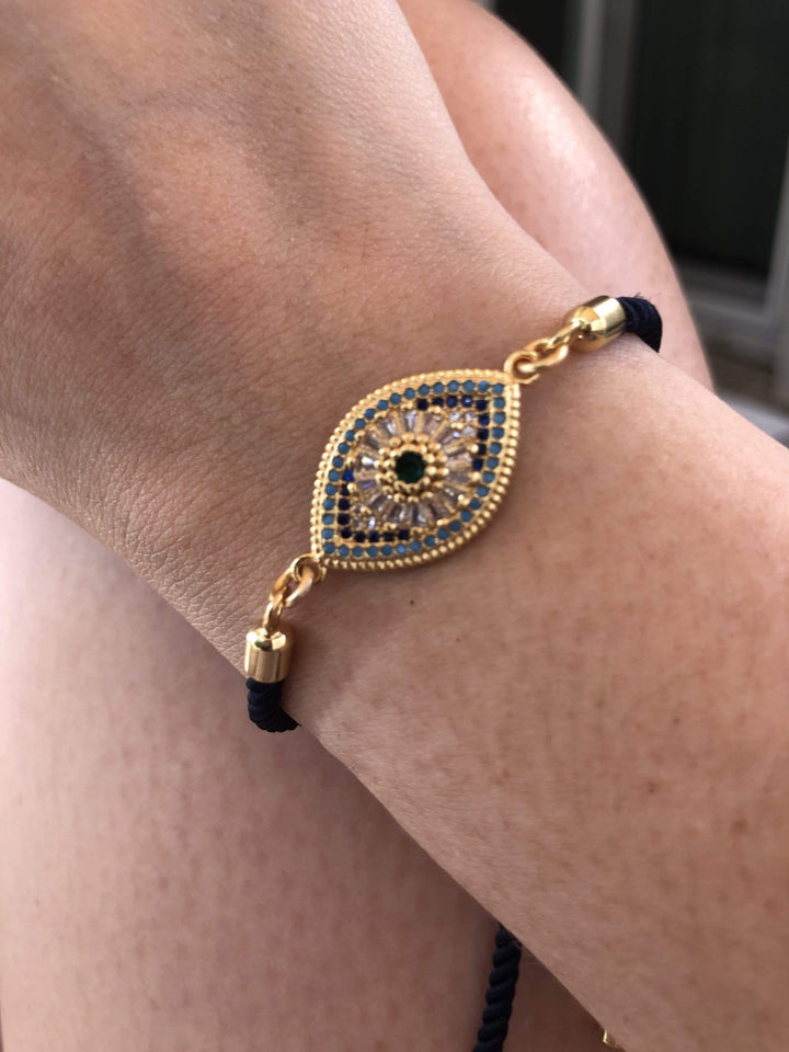 Evil Eye Adjustable Bracelet | The Harmony Store Bracelet
