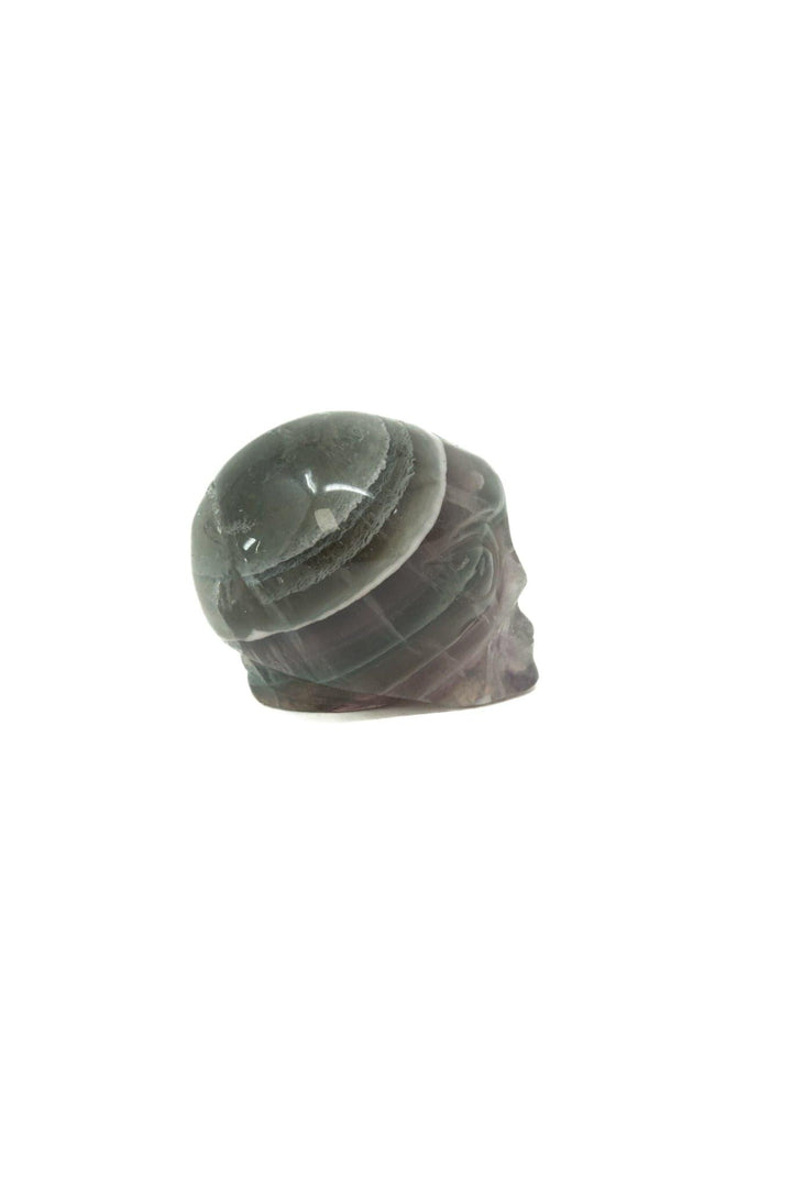 Fluorite Alien Head Carving 2" | The Harmony Store Crystal Skull