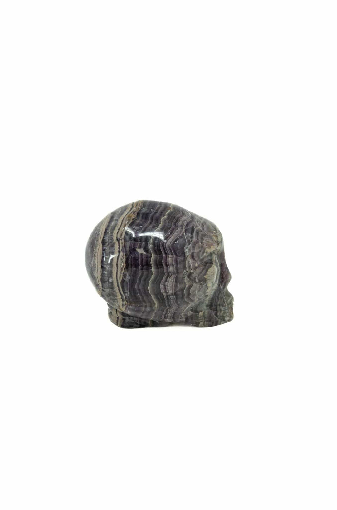 Fluorite Alien Head Carving 2" | The Harmony Store Crystal Skull