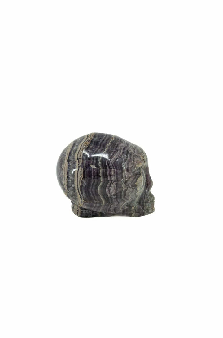 Fluorite Alien Head Carving 2" | The Harmony Store Crystal Skull