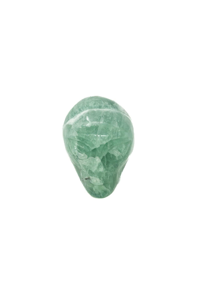 Fluorite Alien Head Hand Carved Crystal Skulls