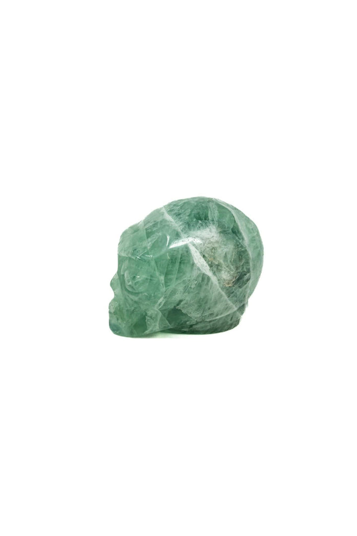 Fluorite Alien Head Hand Carved Crystal Skulls