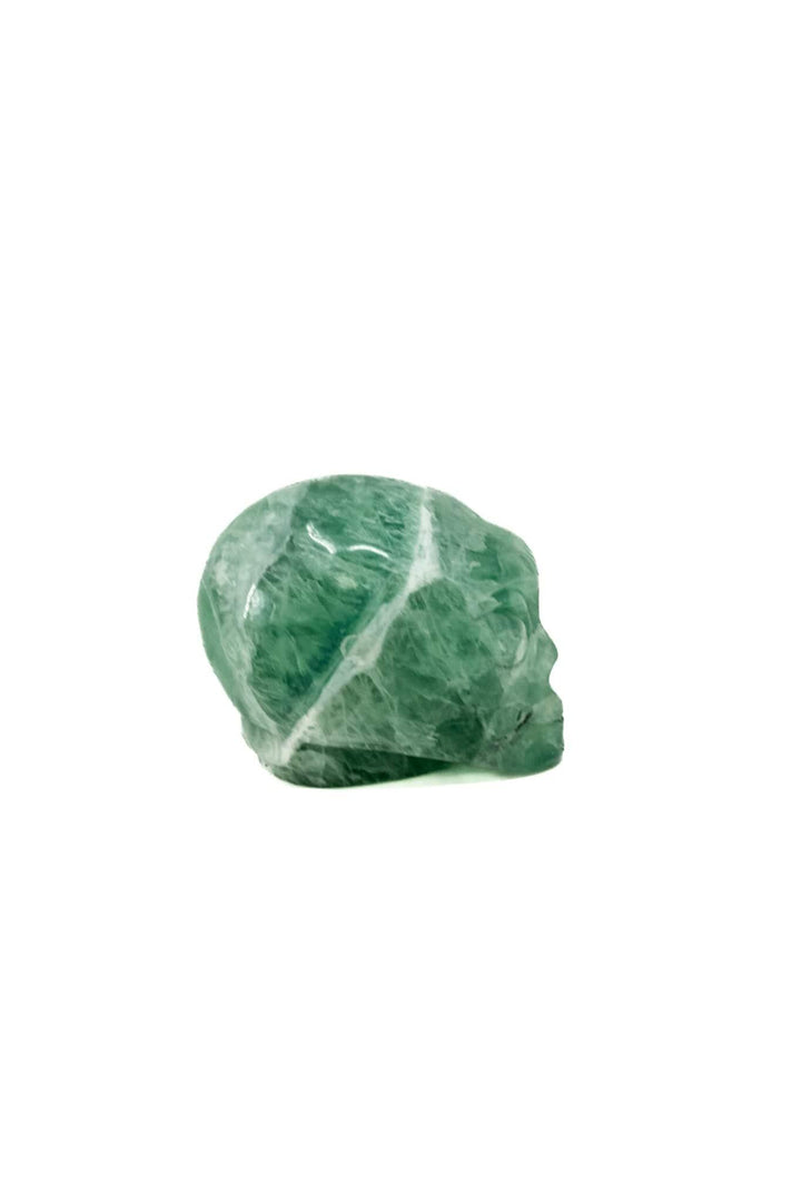 Fluorite Alien Head Hand Carved Crystal Skulls