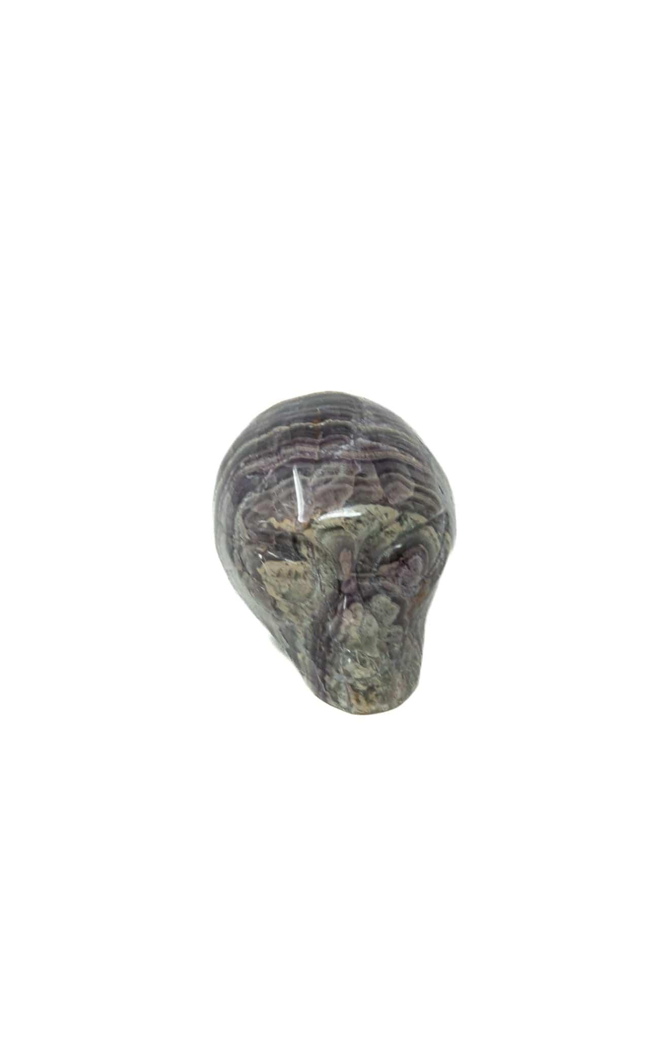 Fluorite Alien Head Hand Carved Crystal Skulls