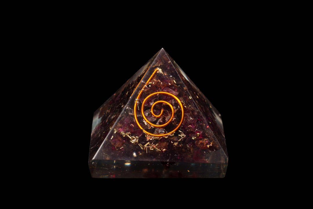 Garnet Orgonite Pyramid | The Harmony Store Pyramid