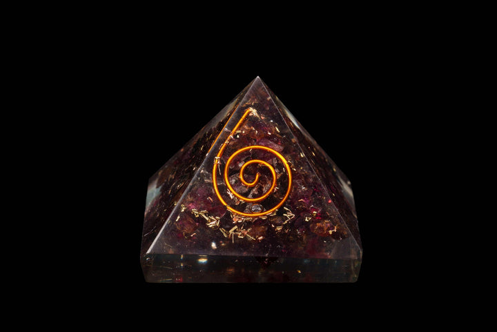 Garnet Orgonite Pyramid | The Harmony Store Pyramid