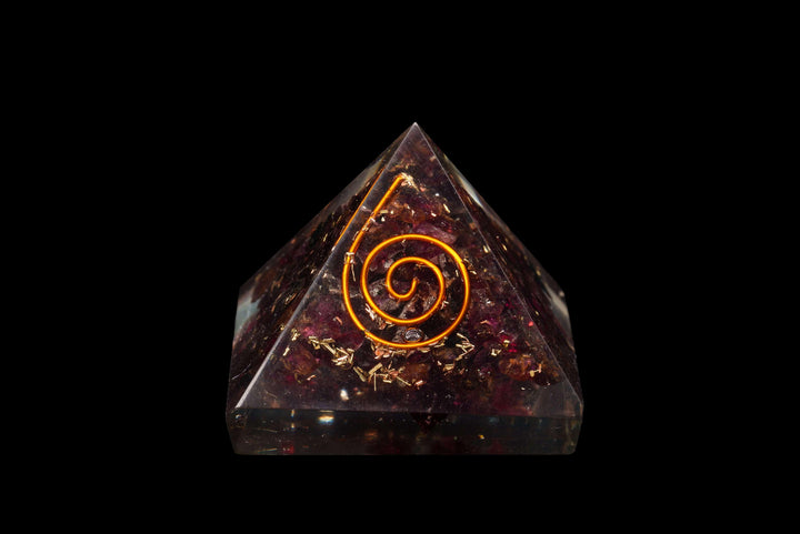 Orgonite and Garnet Pyramid