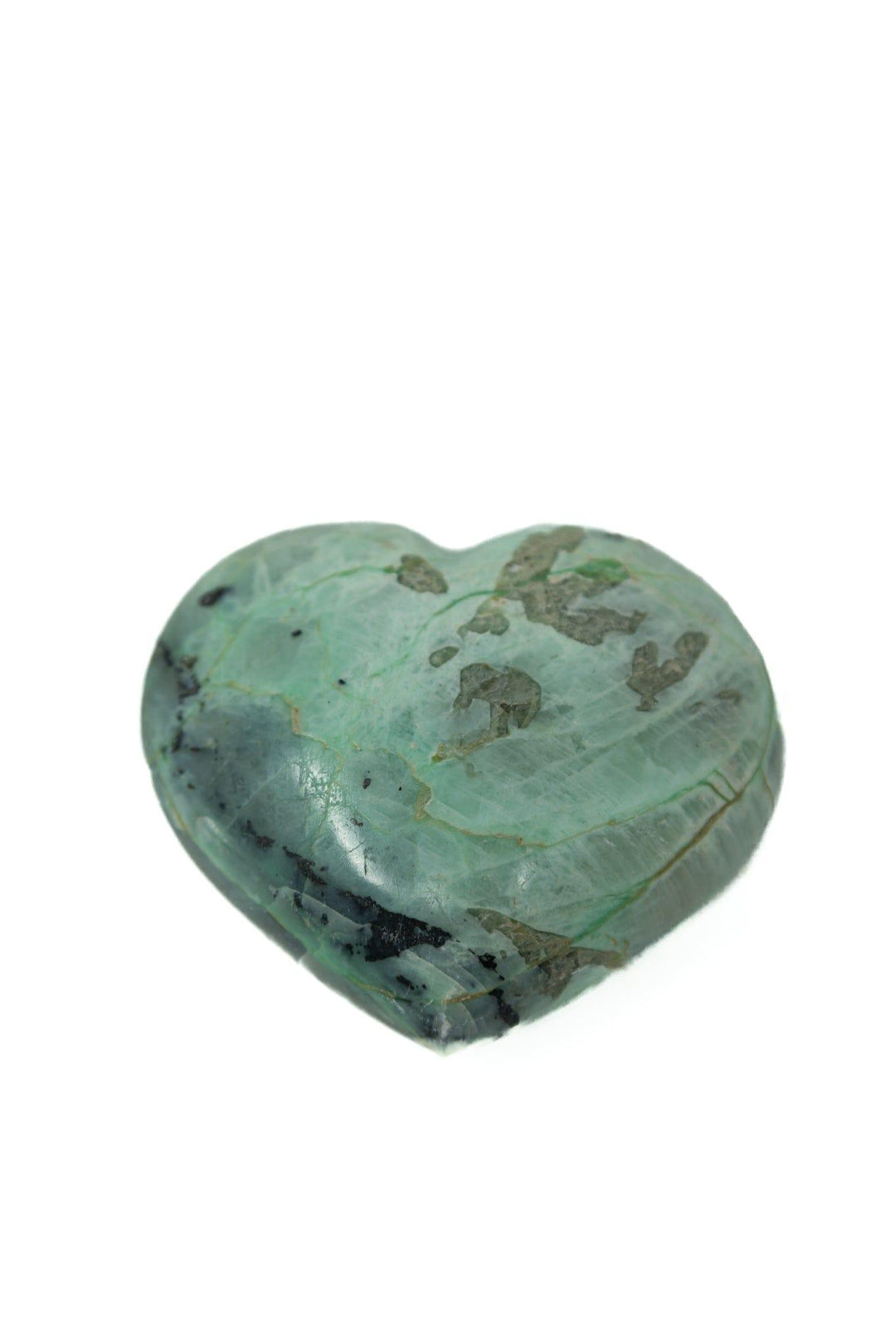 Garnierite Heart | The Harmony Store Crystal Hearts