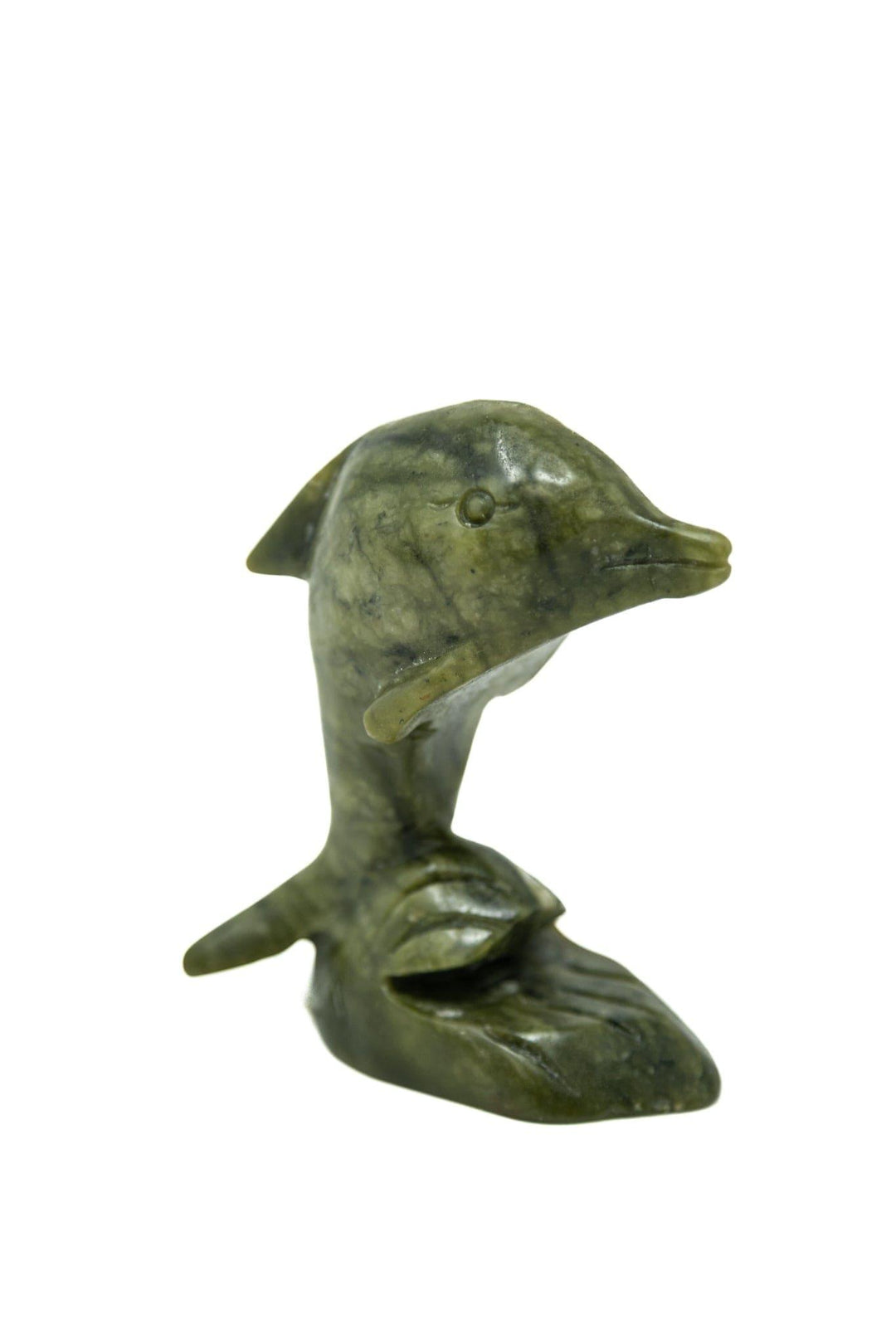 Jade Hand Carved Dolphin | The Harmony Store Crystal Figurine