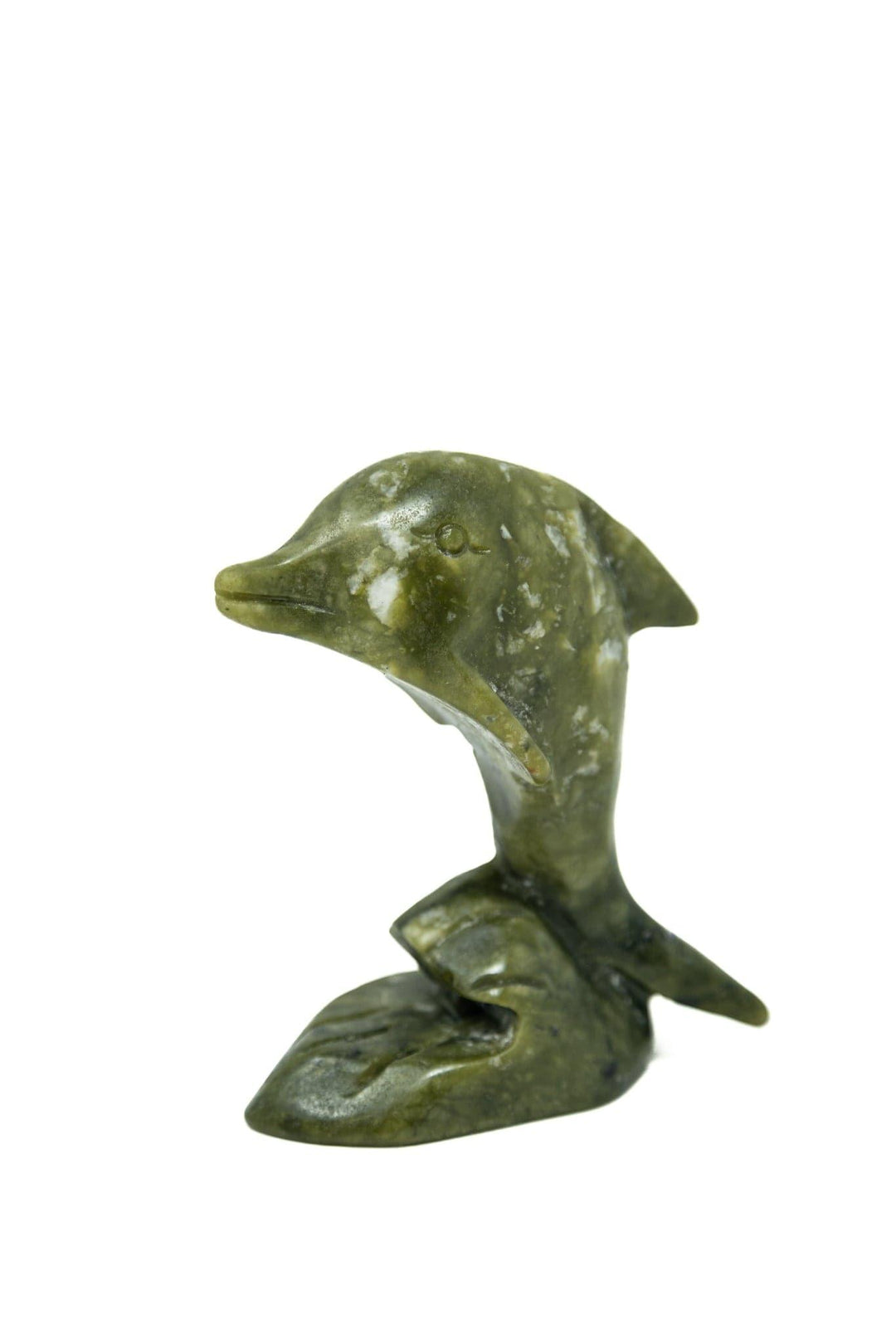 Jade Hand Carved Dolphin | The Harmony Store Crystal Figurine