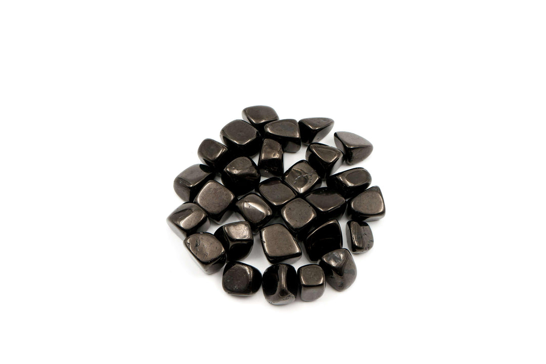 Jet Tumbled Stone Crystal Tumbled