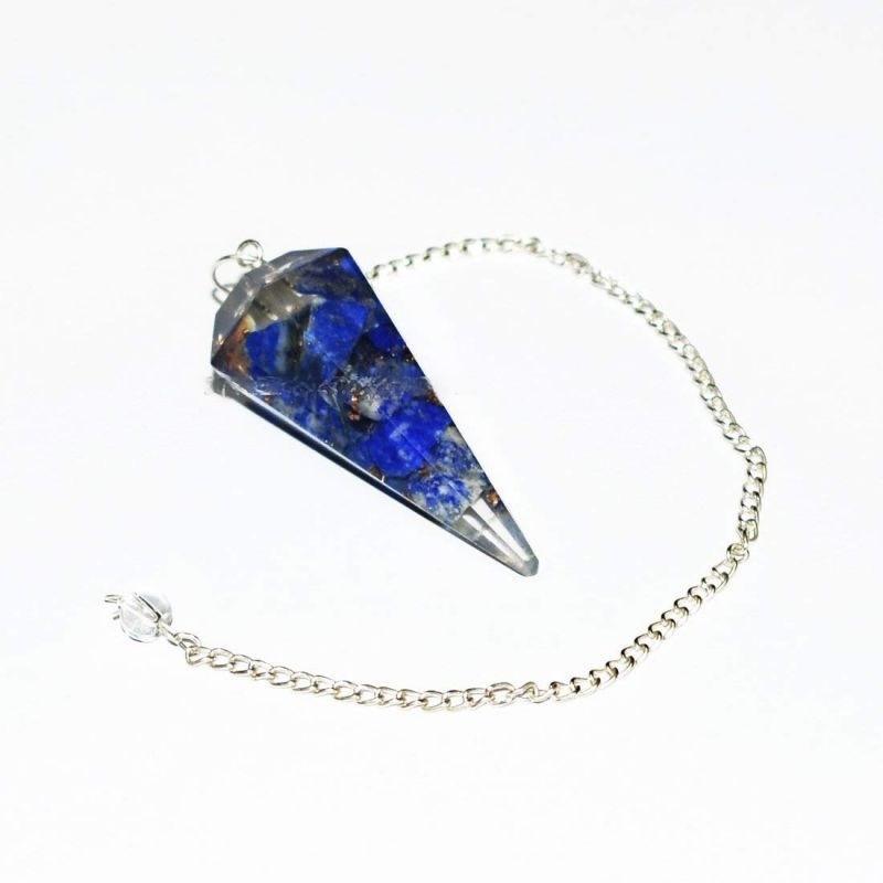 Lapis Lazuli Orgonite Pendulum | The Harmony Store Crystal Pendulum